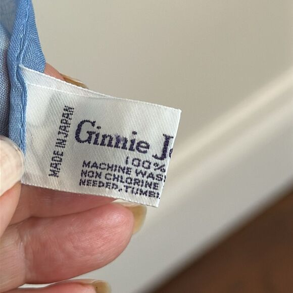 Vintage 1987 Ginnie Johansen Large Thin Cotton Architectural Print Scarf - Picture 6 of 9